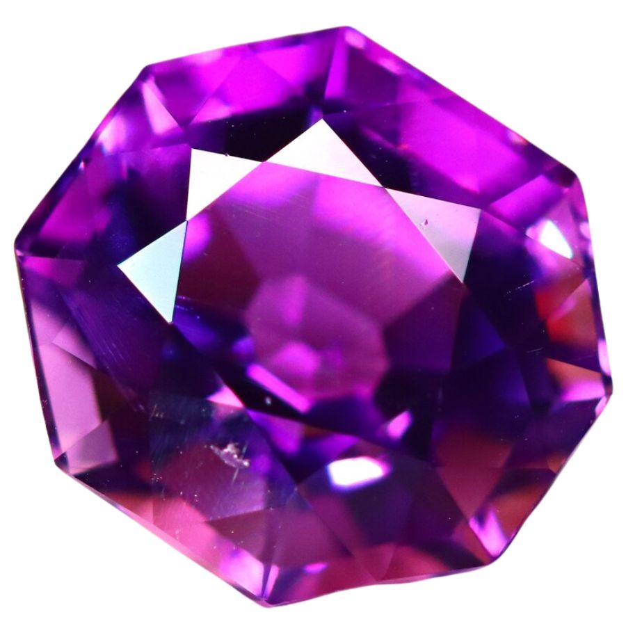 octagonal purple amethyst