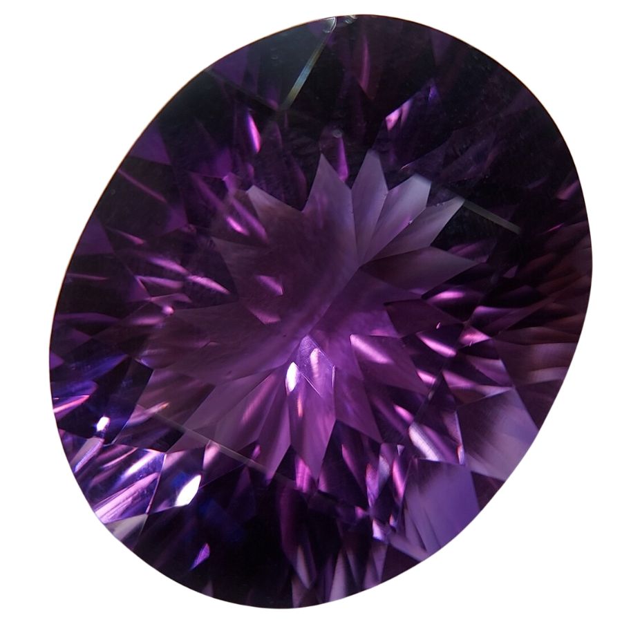 oval royal purple amethyst