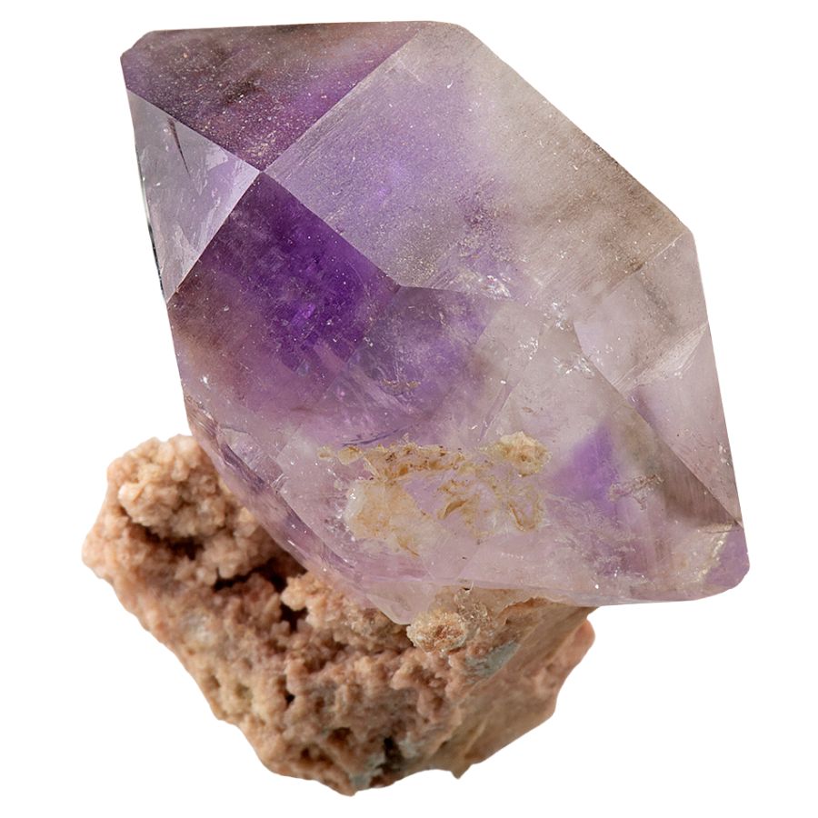 purple double terminated amethyst crystal