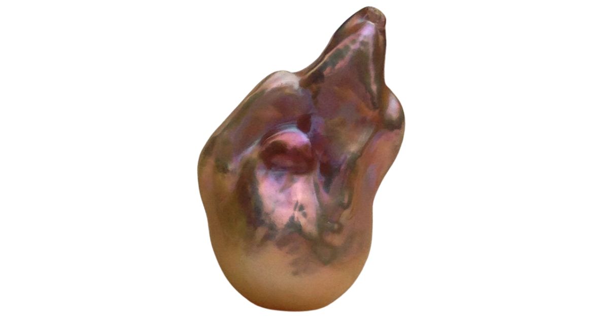 bronze irregularly shaped baroque pearl