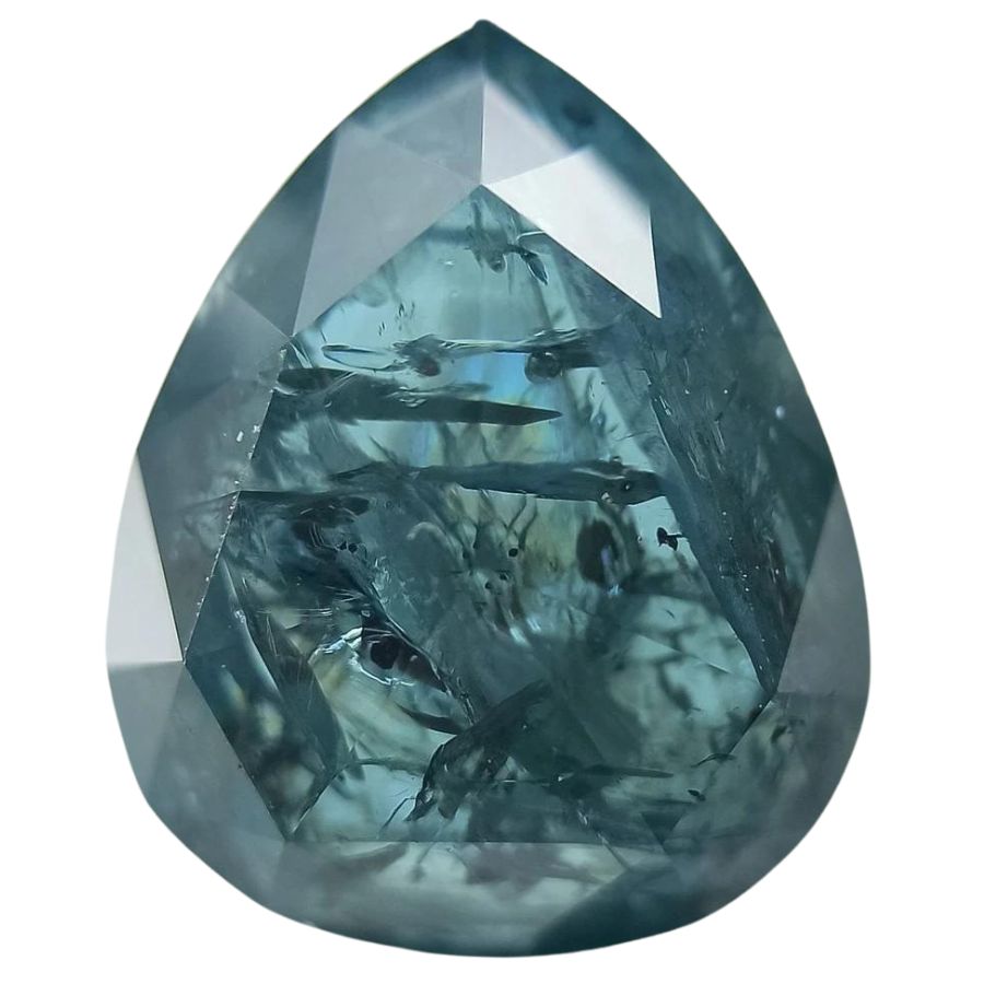 pear cut blue diamond