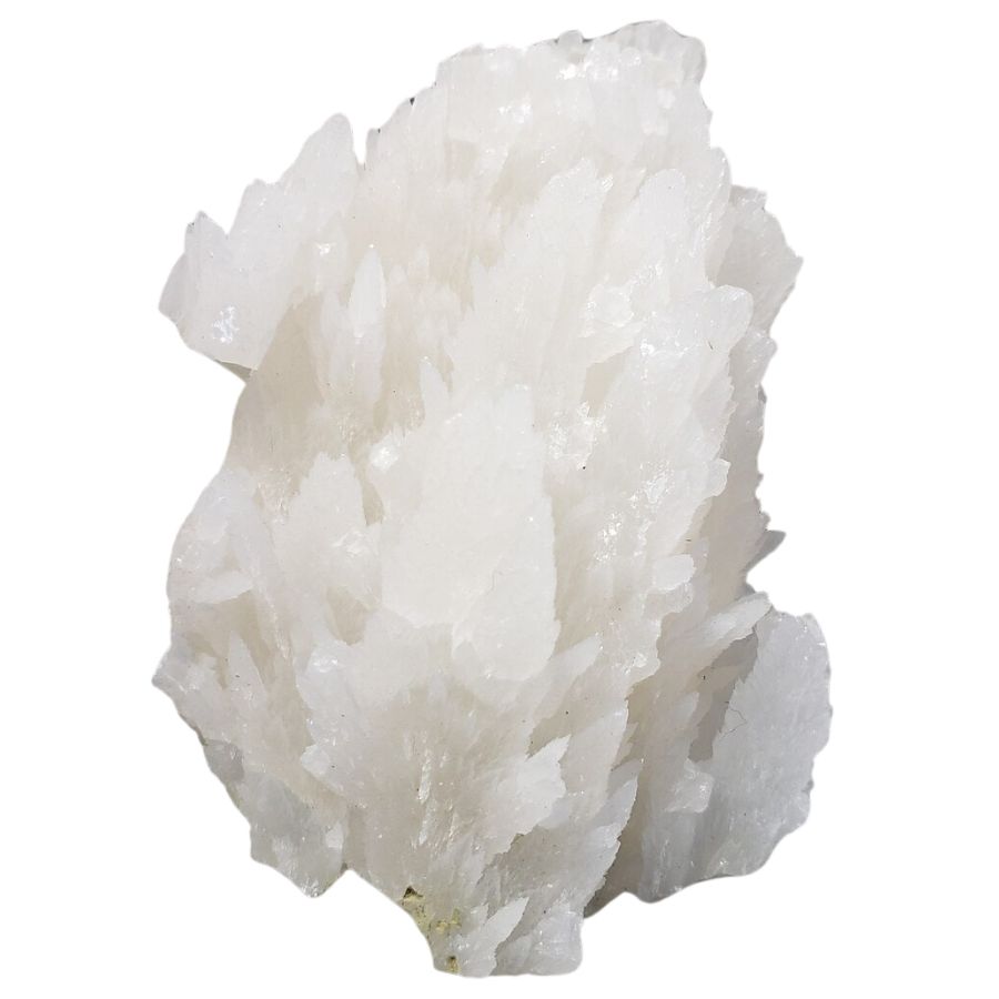 white feather calcite crystals