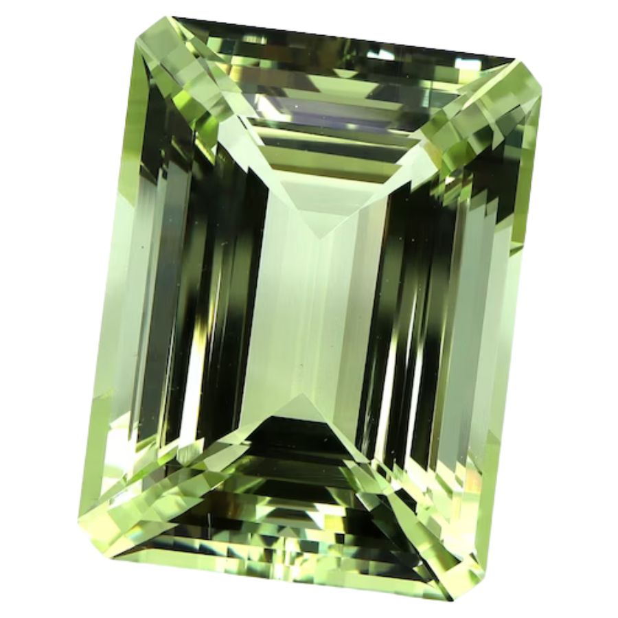 emerald cut green beryl