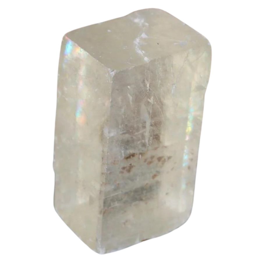 translucent Iceland spar block