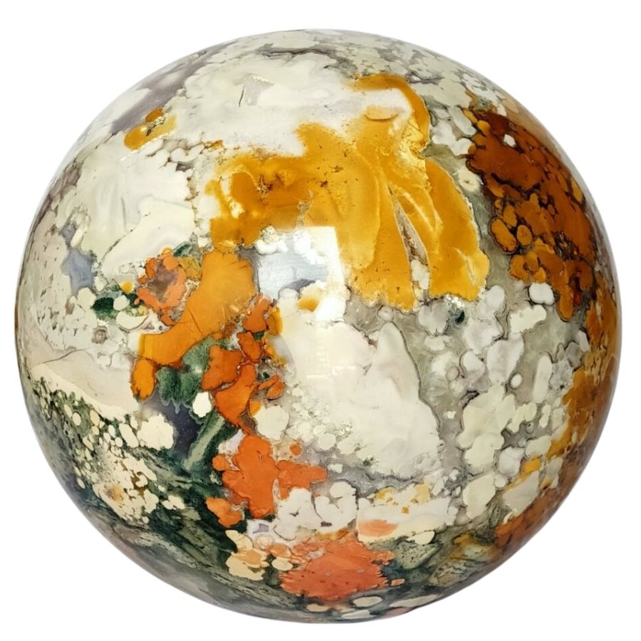 speckled jasper sphere