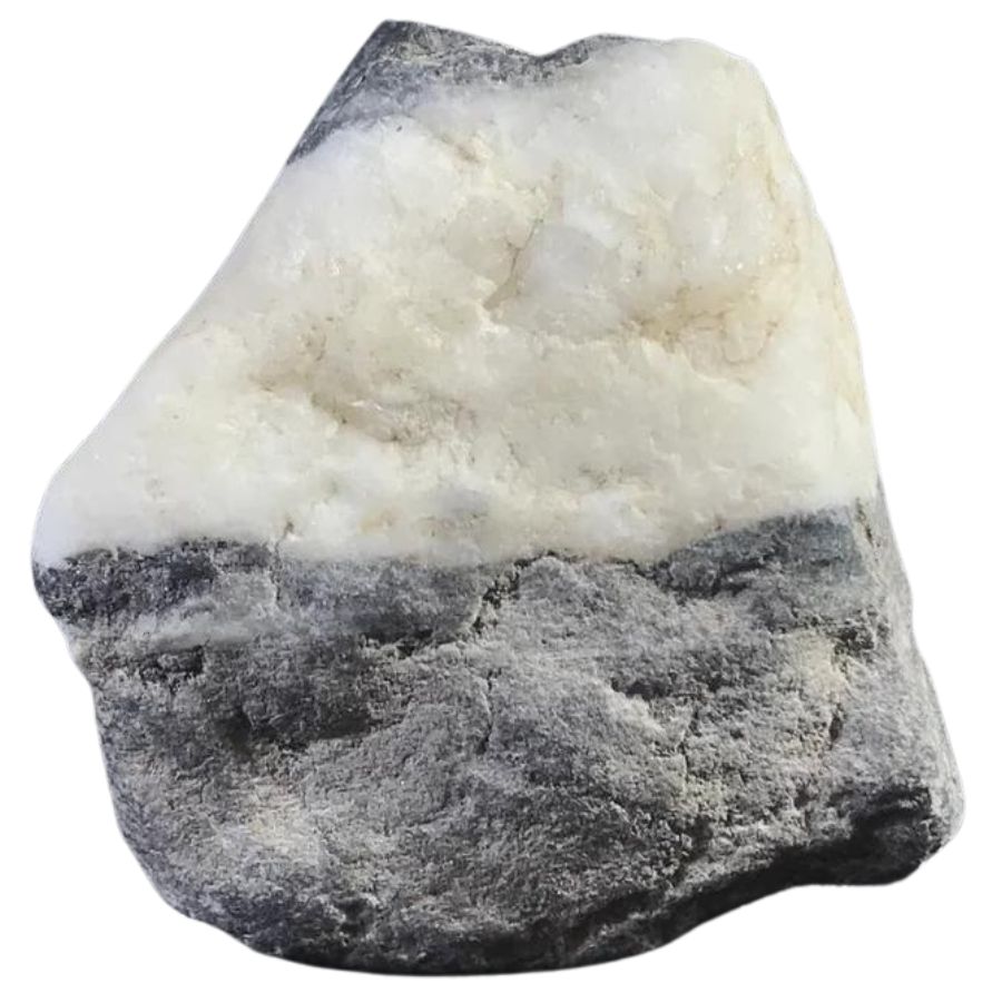 white and gray limestone chunk