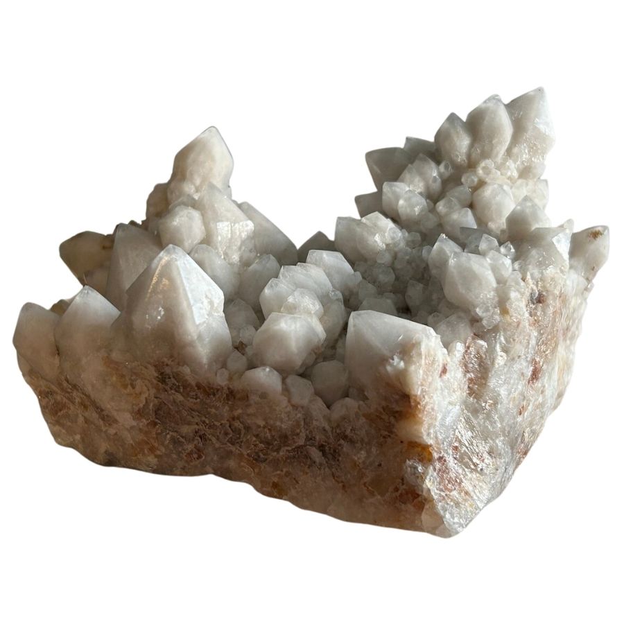 rough white milky quartz crystals
