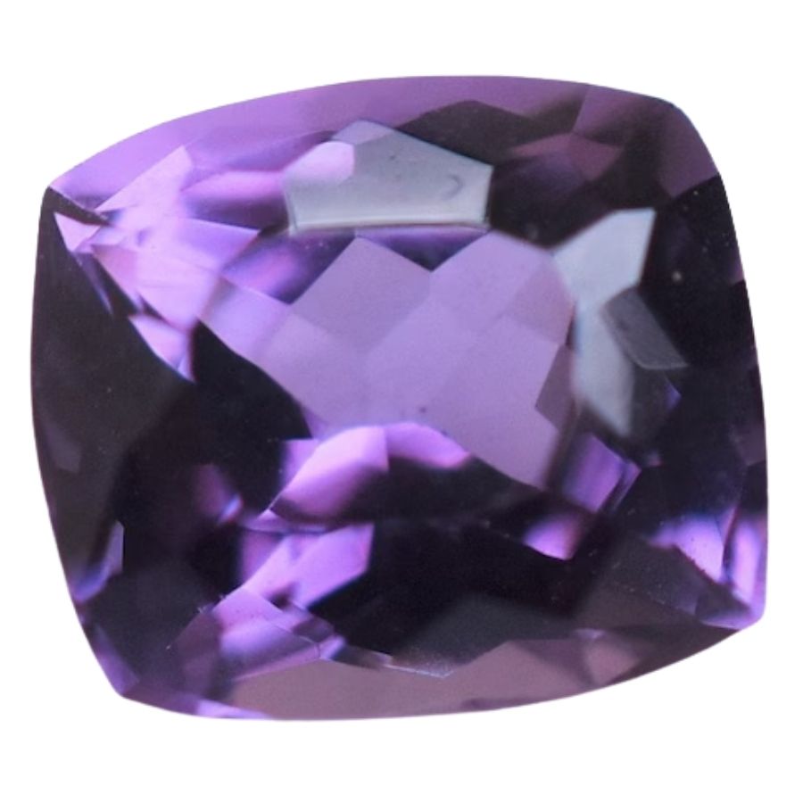 cushion cut deep purple sapphire