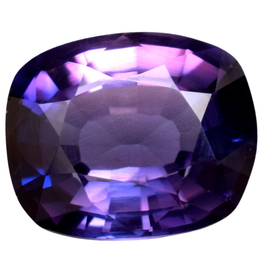 cushion cur purple sapphire