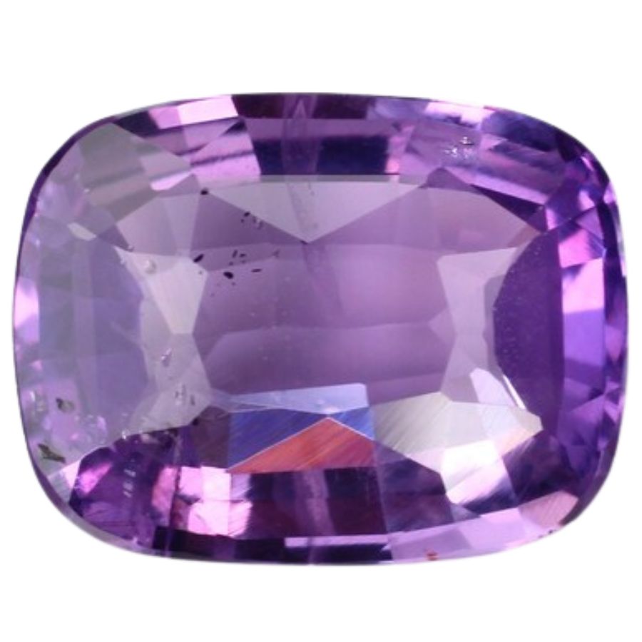 cushion cut purple sapphire