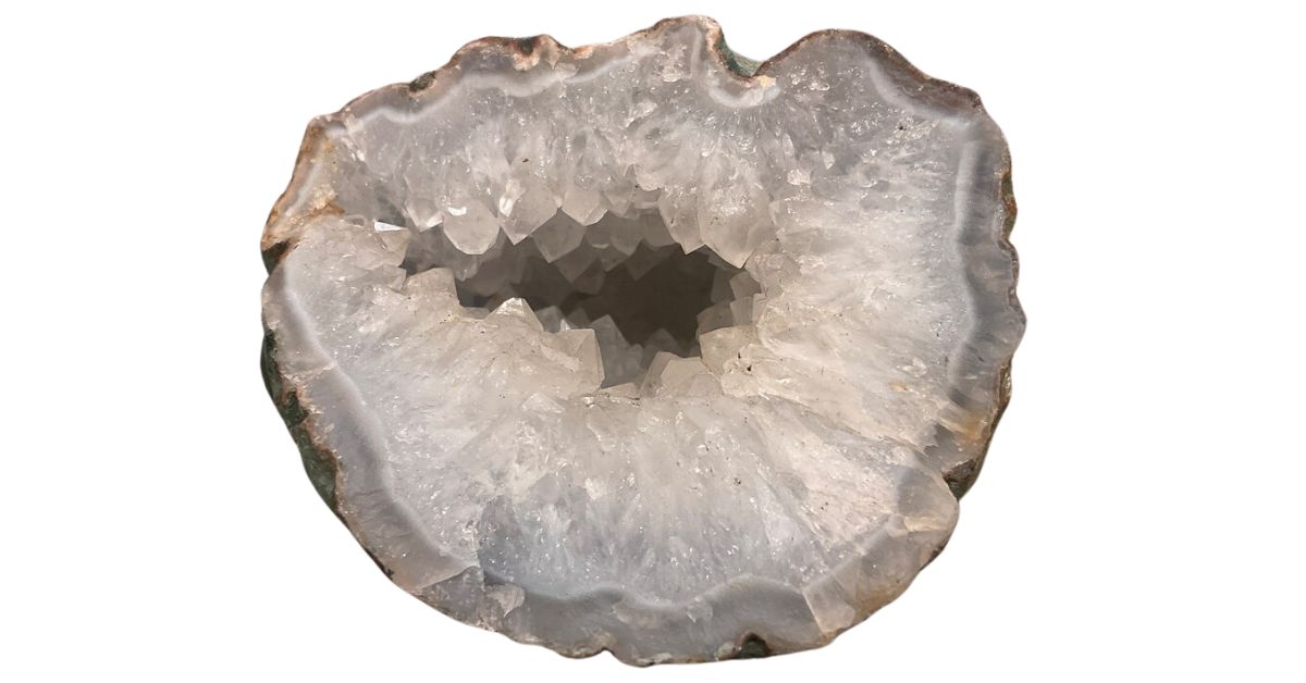 geode with quartz crystals