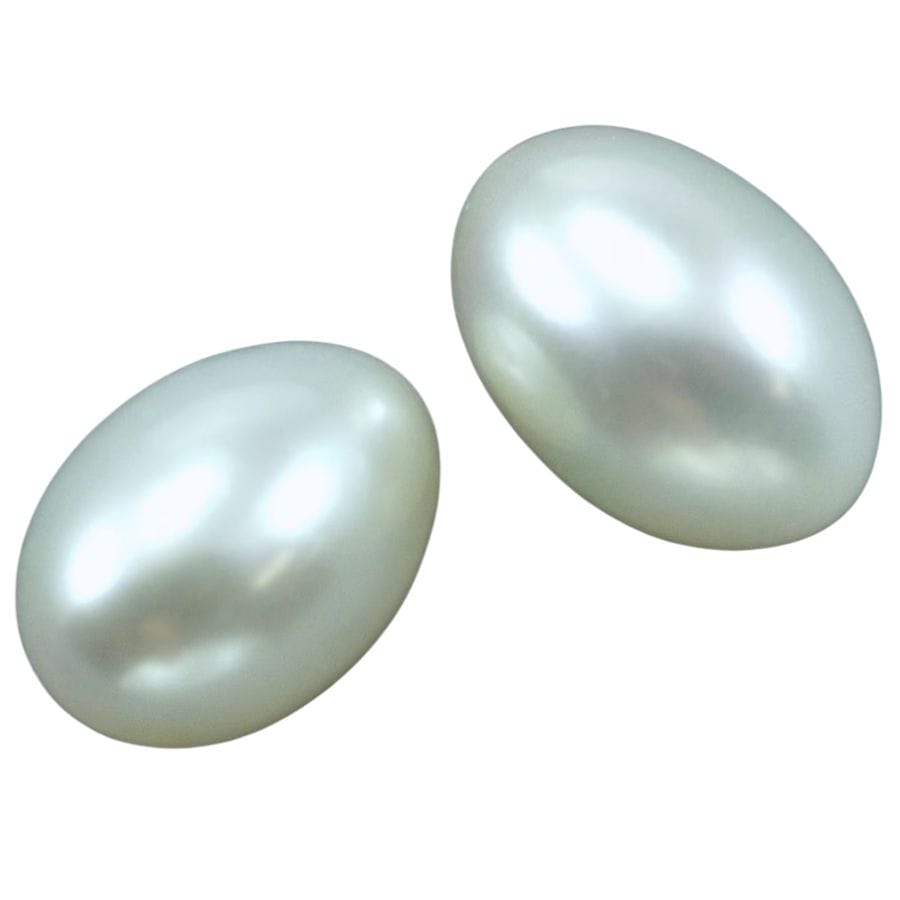 two white rice pearls