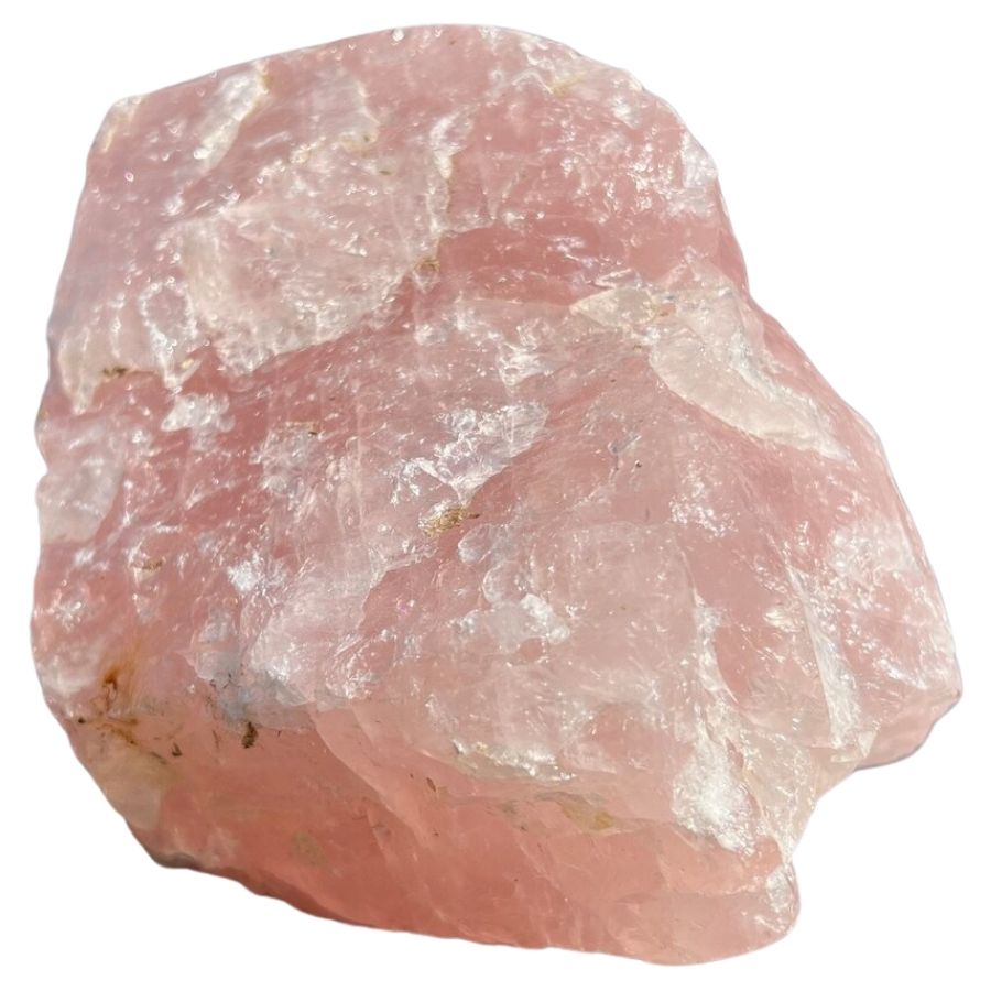 massive pink rose quartz provided by