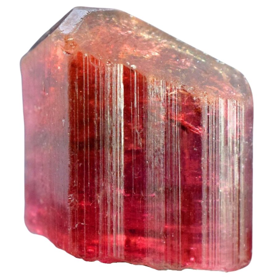 red-orange rubellite crystal