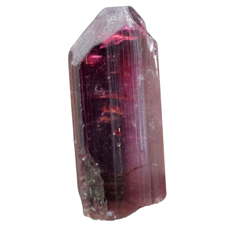 deep red-violet rubellite crystal