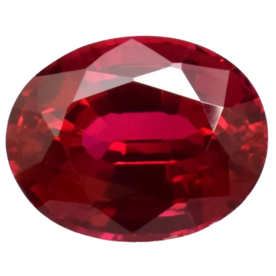 oval cut red ruby