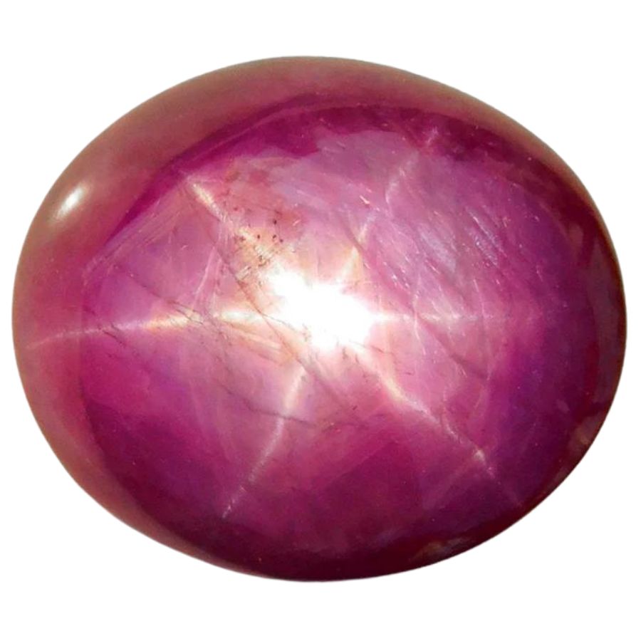 oval star ruby cabochon