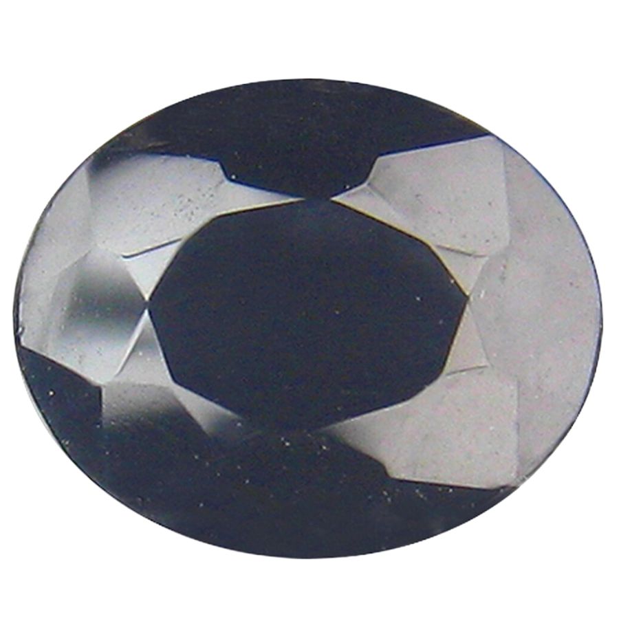 black opaque oval cut serendibite