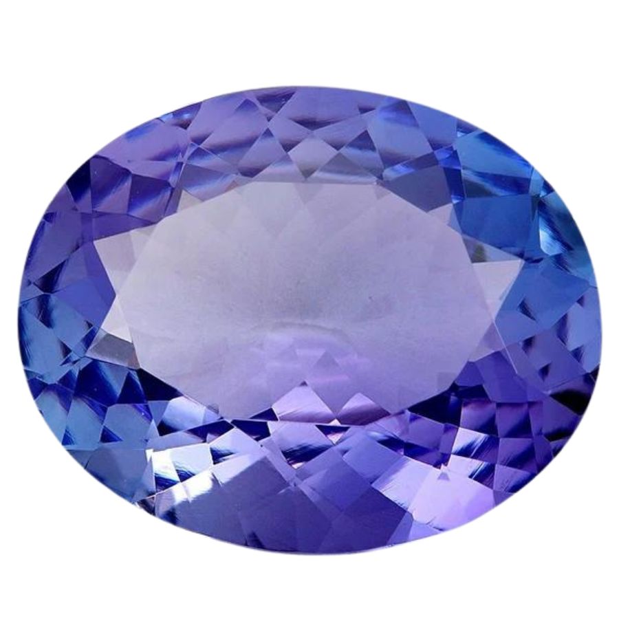 oval brilliant cut blue-violet tanzanite