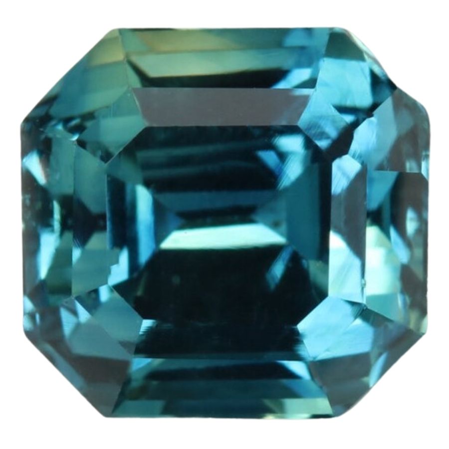 octagonal teal sapphire