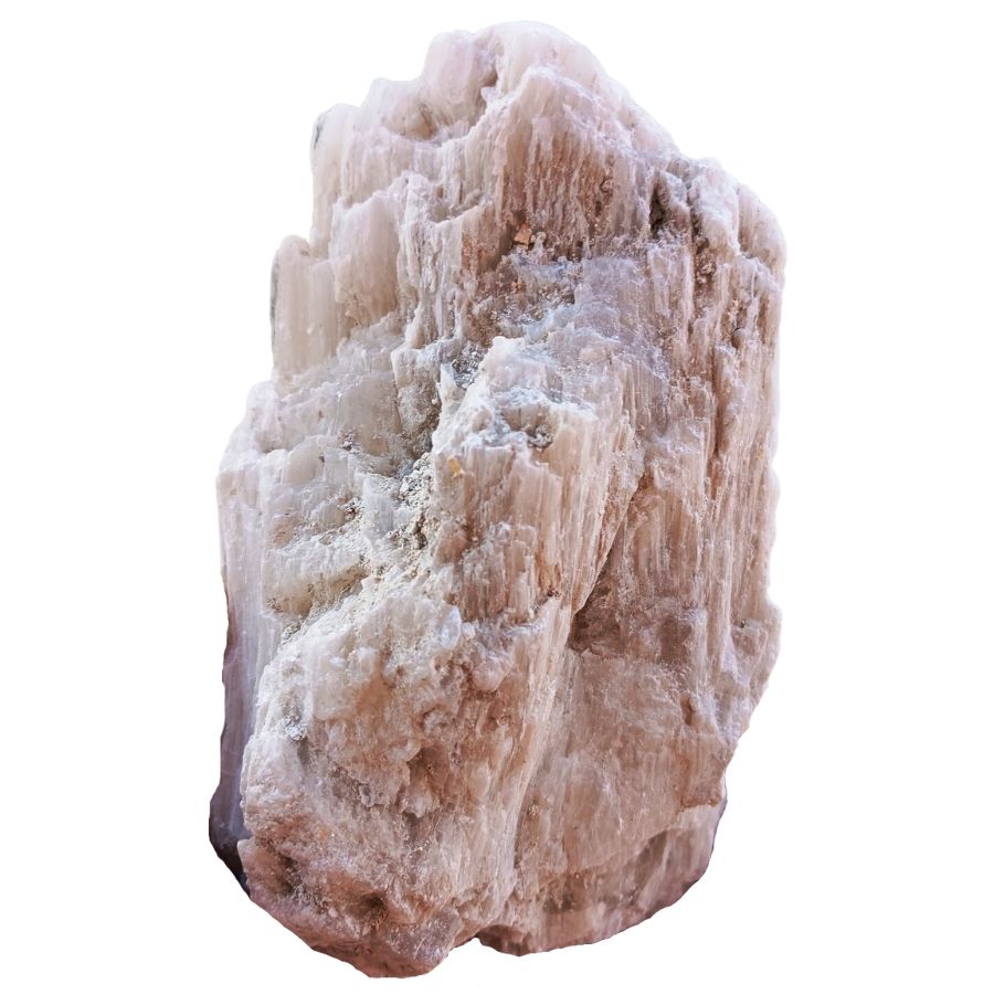 rough ulexite showing fibrous crystals
