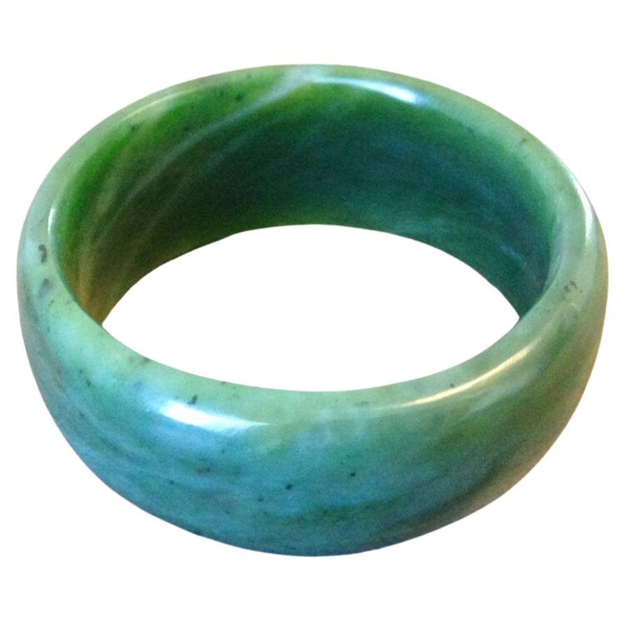 blue-green Washington jade bangle