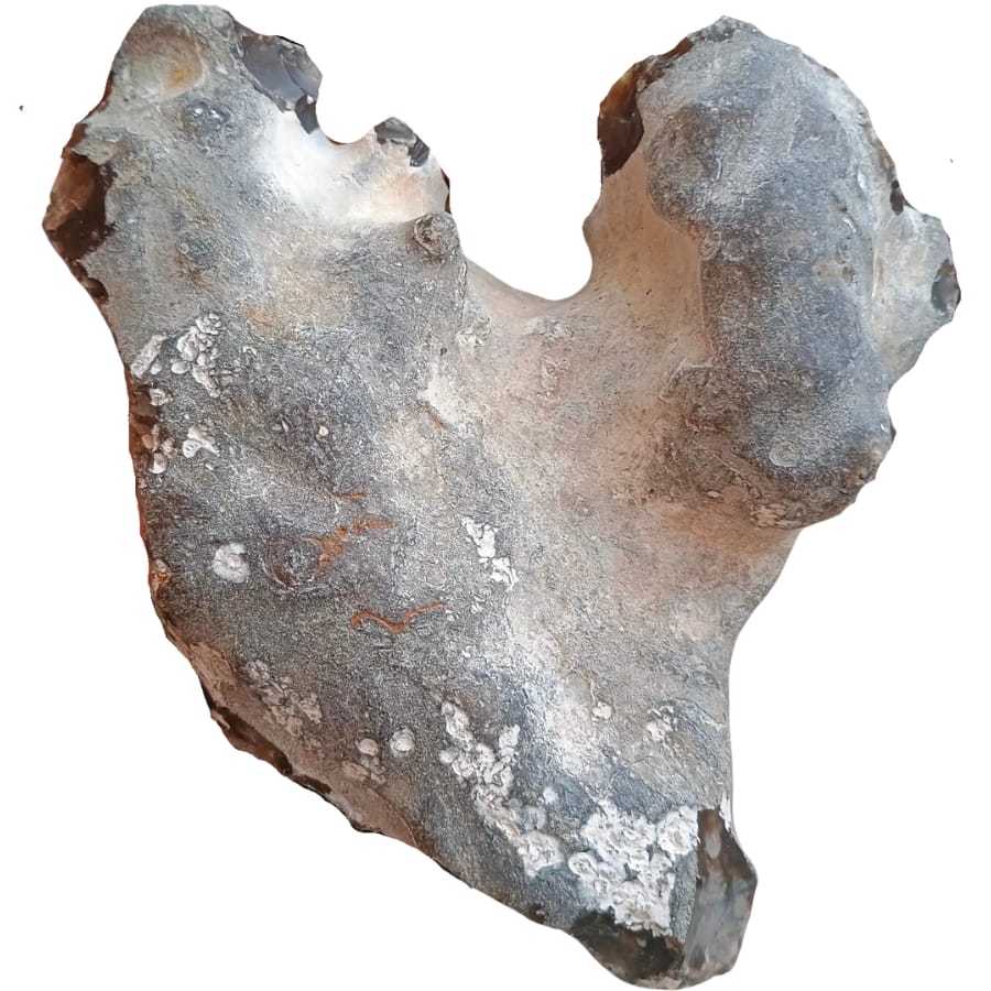 A massive raw piece of flint rock found on the beach