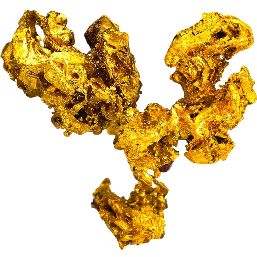 A raw gold specimen from China