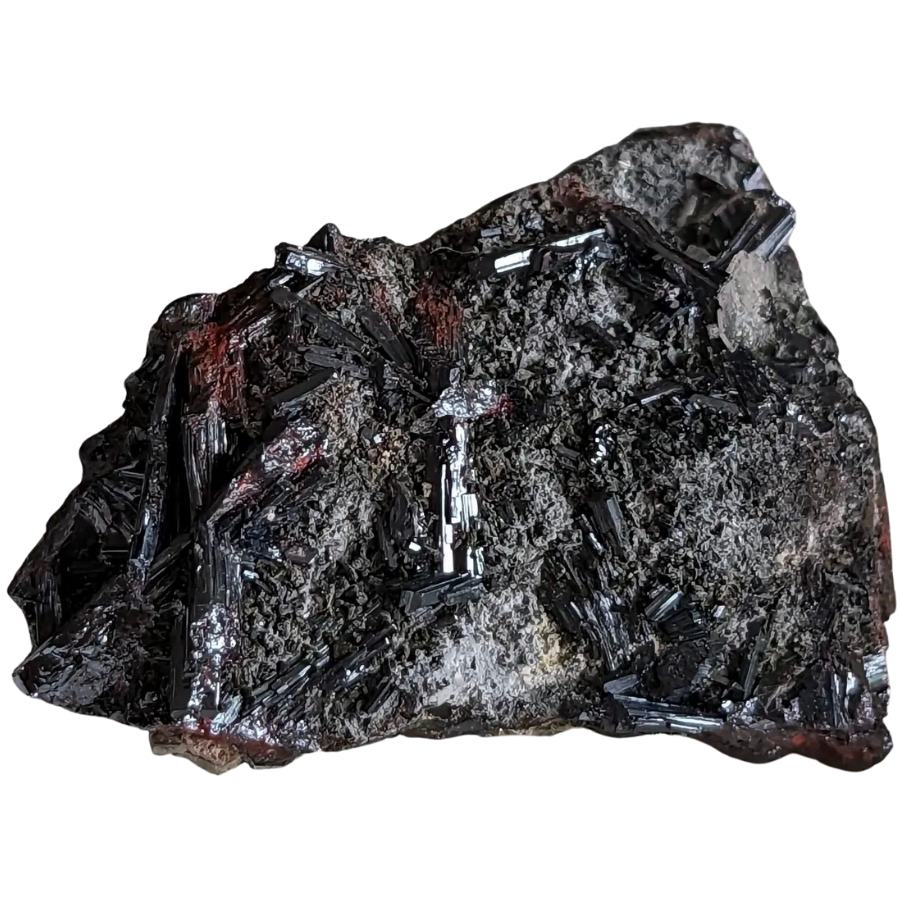 A raw specimen of black hutchinsonite from Peru