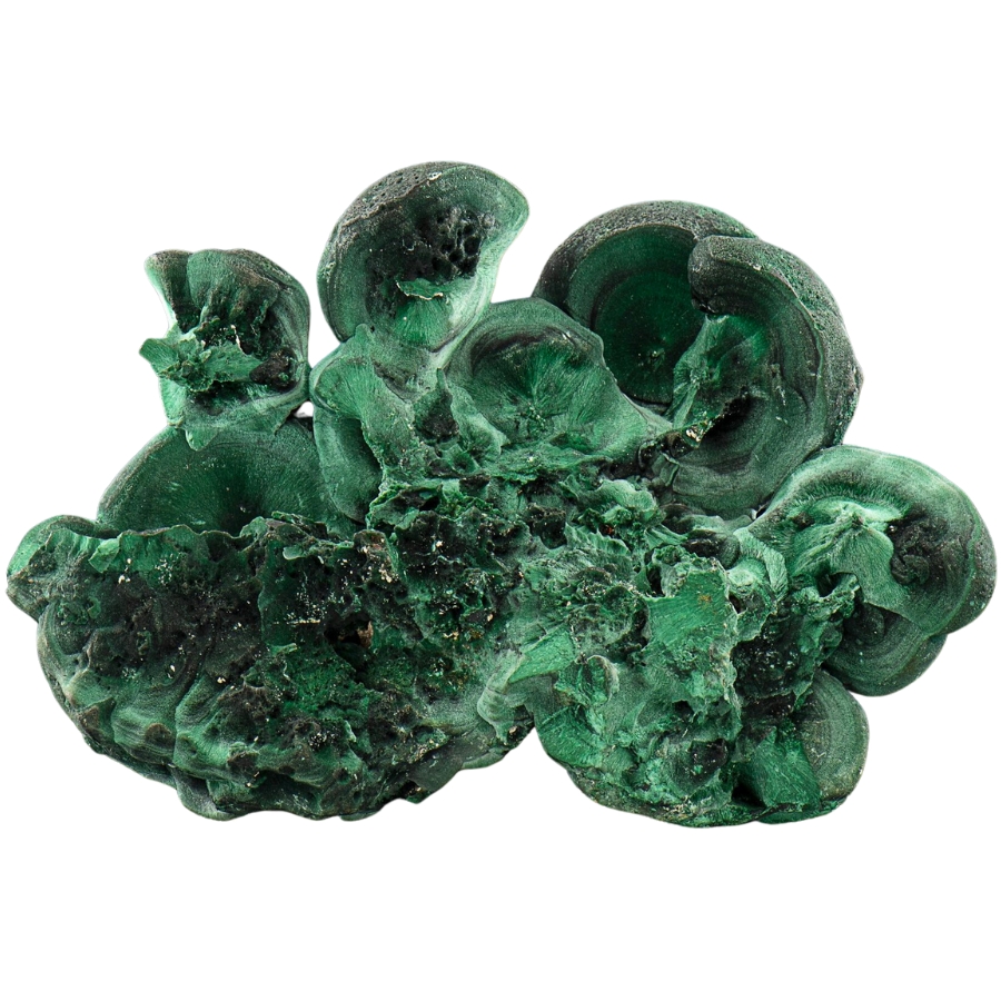 A superb specimen of green malachite with amazing patterns