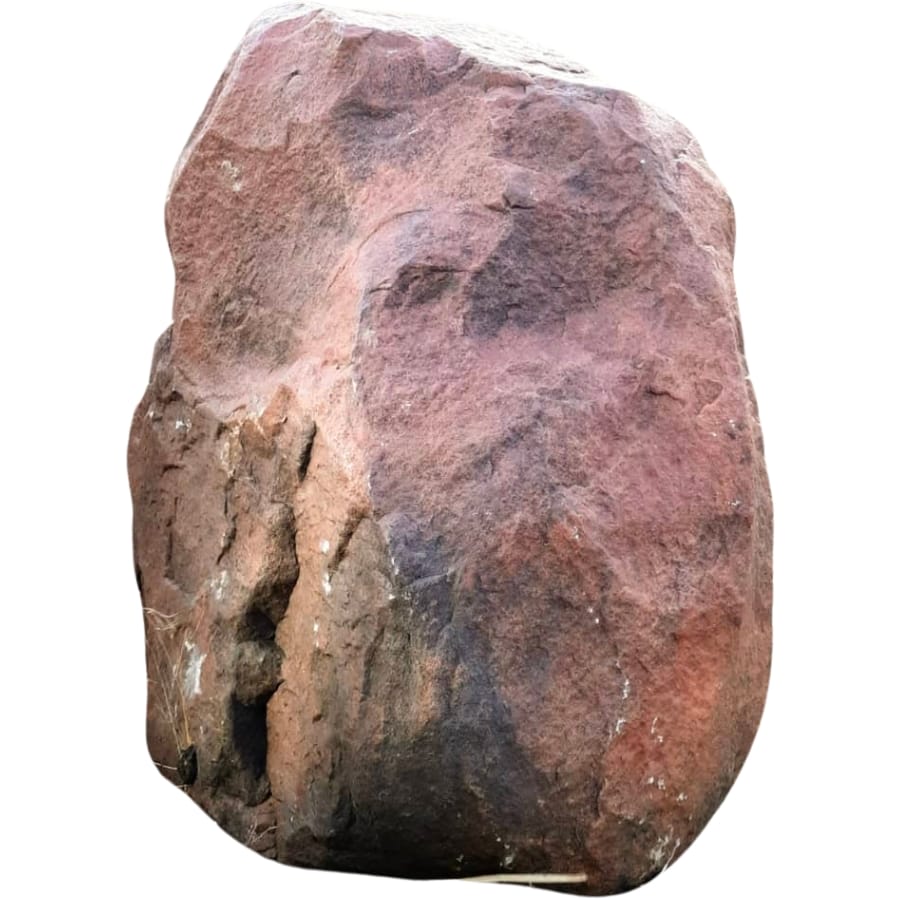 A huge boulder of raw sioux quartzite