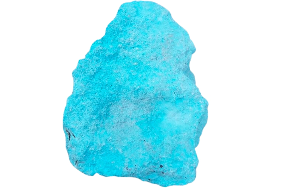 A big chunk of raw turquoise in bright blue color