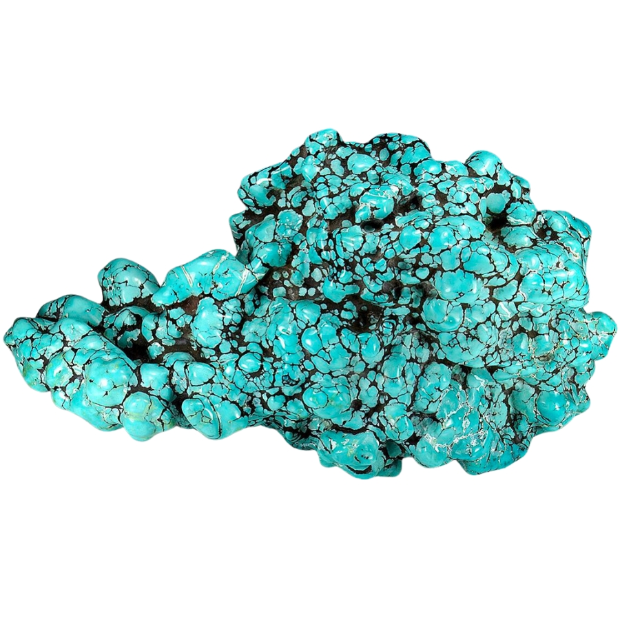 Beautiful piece of intricately-shaped turquoise