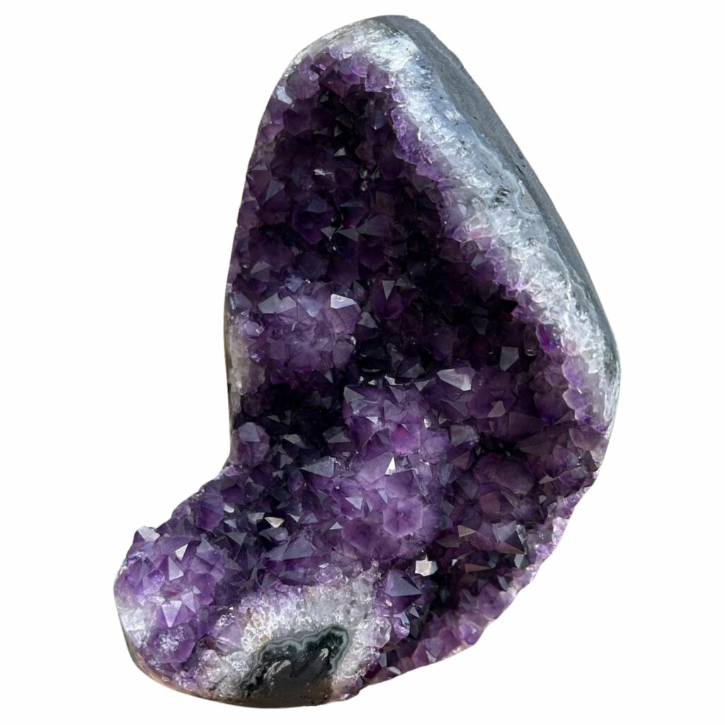 deep purple amethyst geode