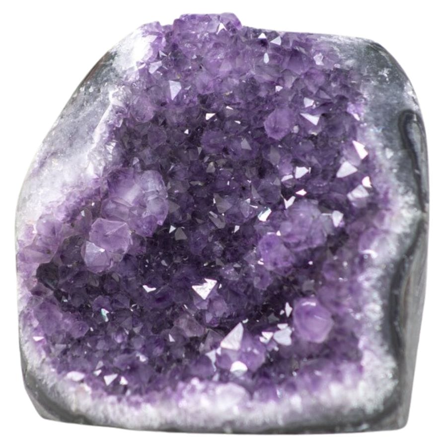 purple amethyst crystals