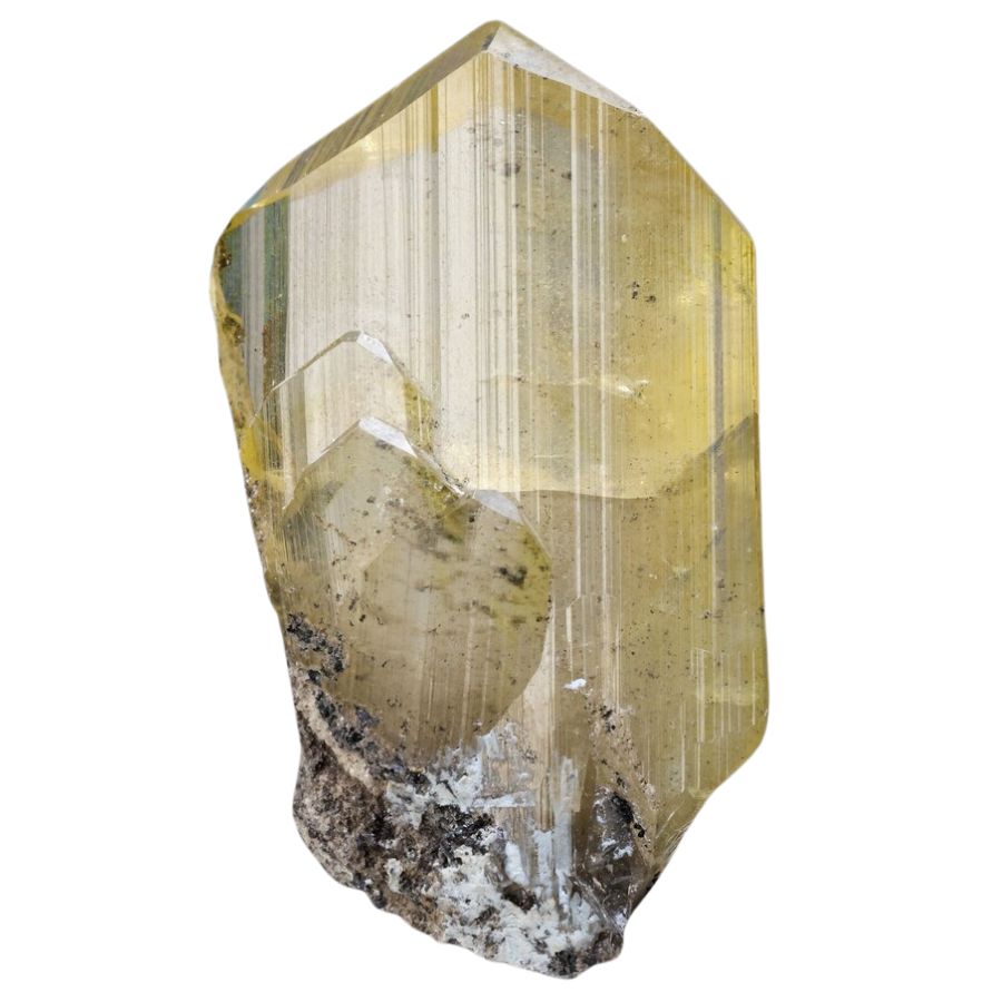 yellow anglesite crystal