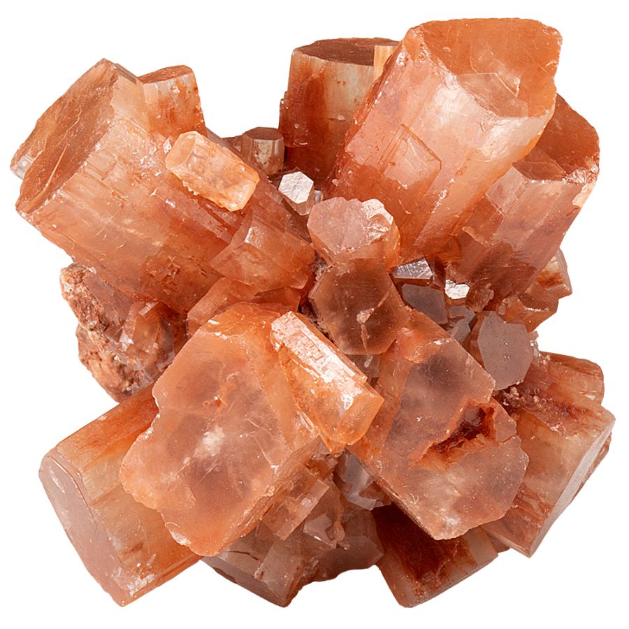 red aragonite crystal