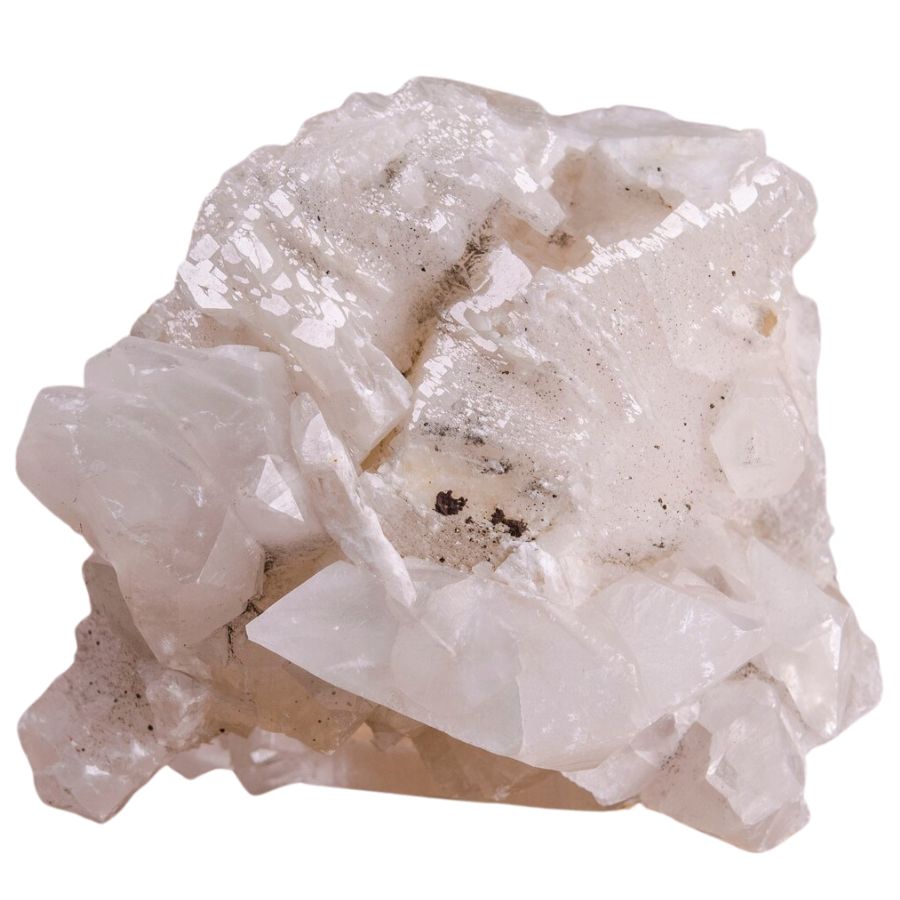 white calcite crystals