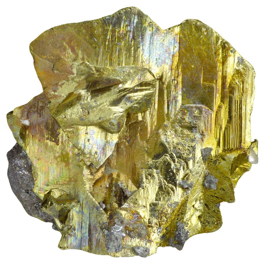 golden chalcopyrite crystal