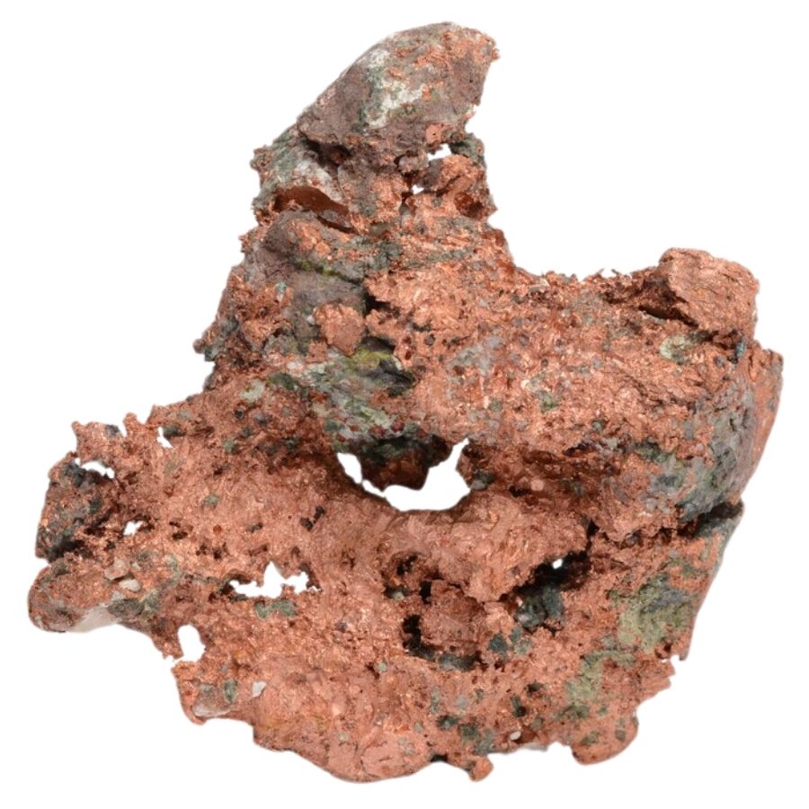 brown native copper nugget