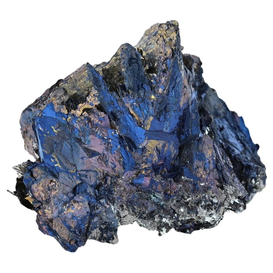 rough blue covellite crystal