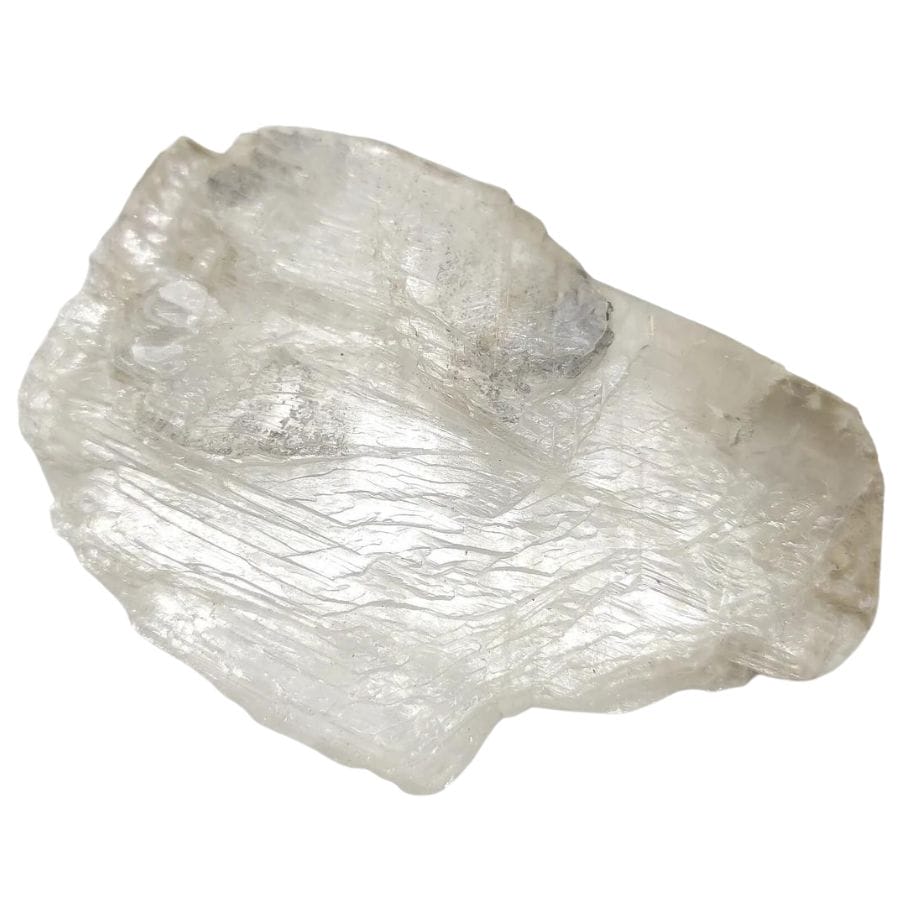 clear gypsum (selenite) crystal