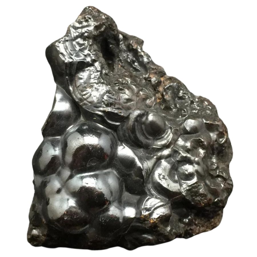 black botryoidal hematite crystal