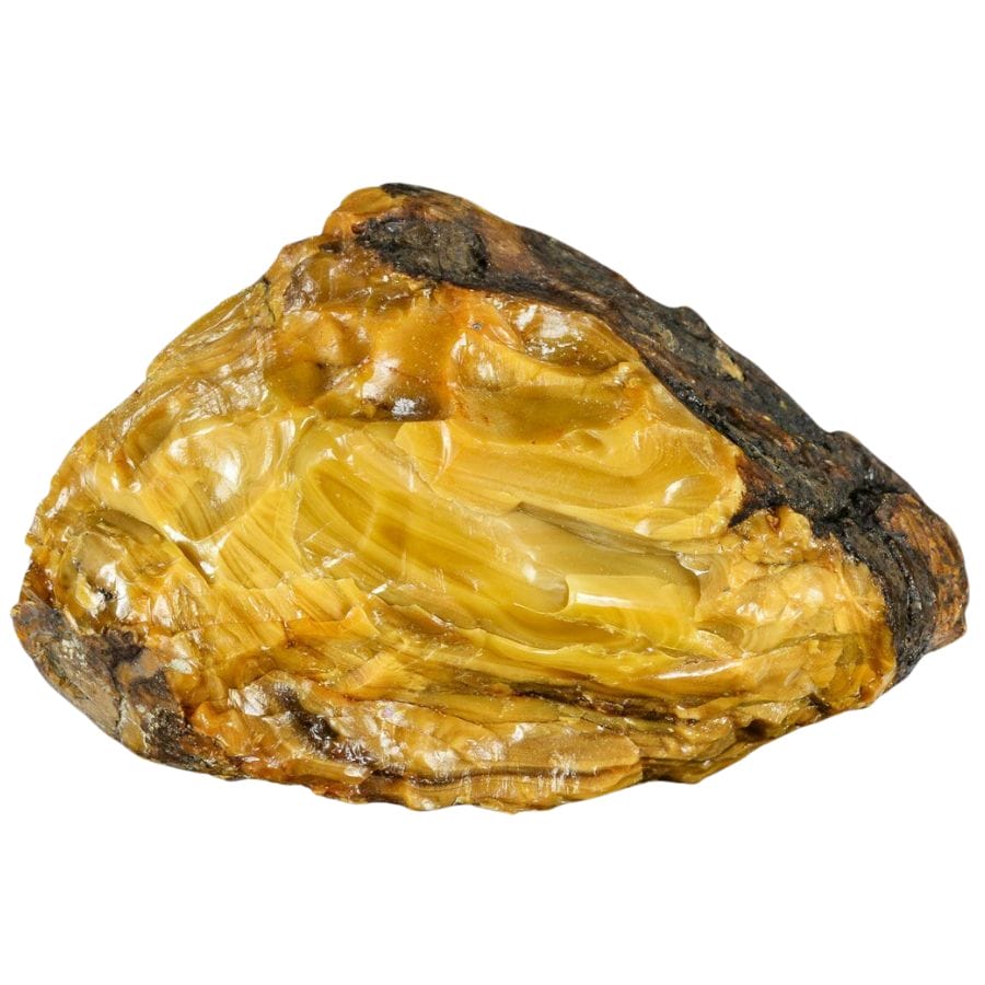 opaque yellow jelinite amber