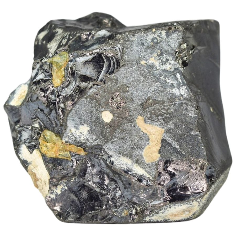 rough gray magnetite crystal