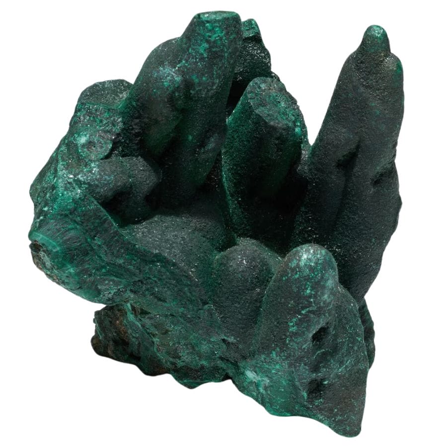 deep green malachite crystal