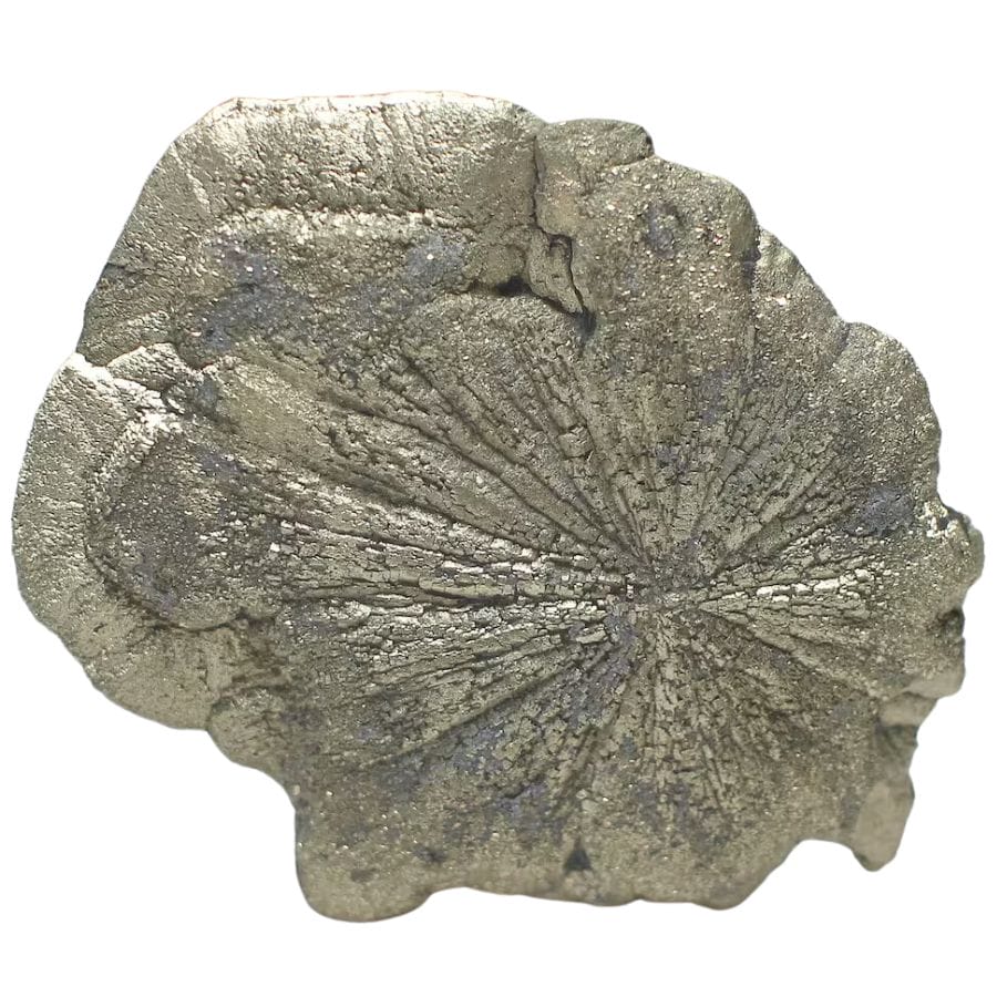pyrite sun with radial lines