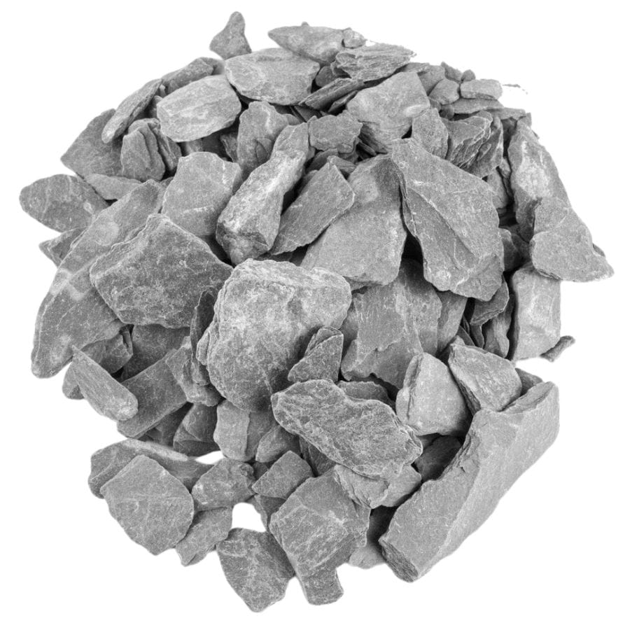 several gray slate rocks