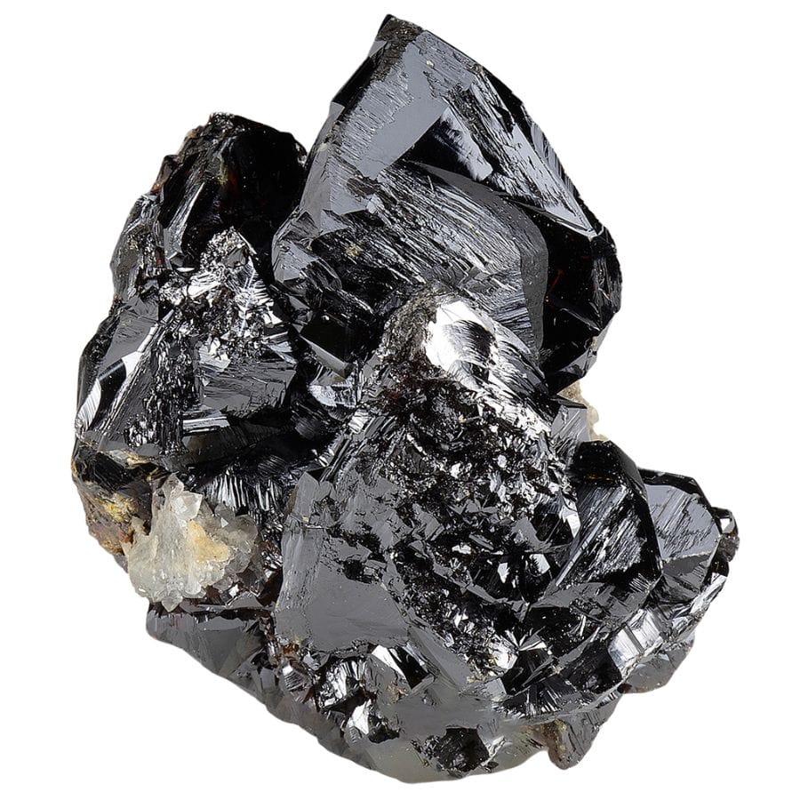 rough black sphalerite crystal