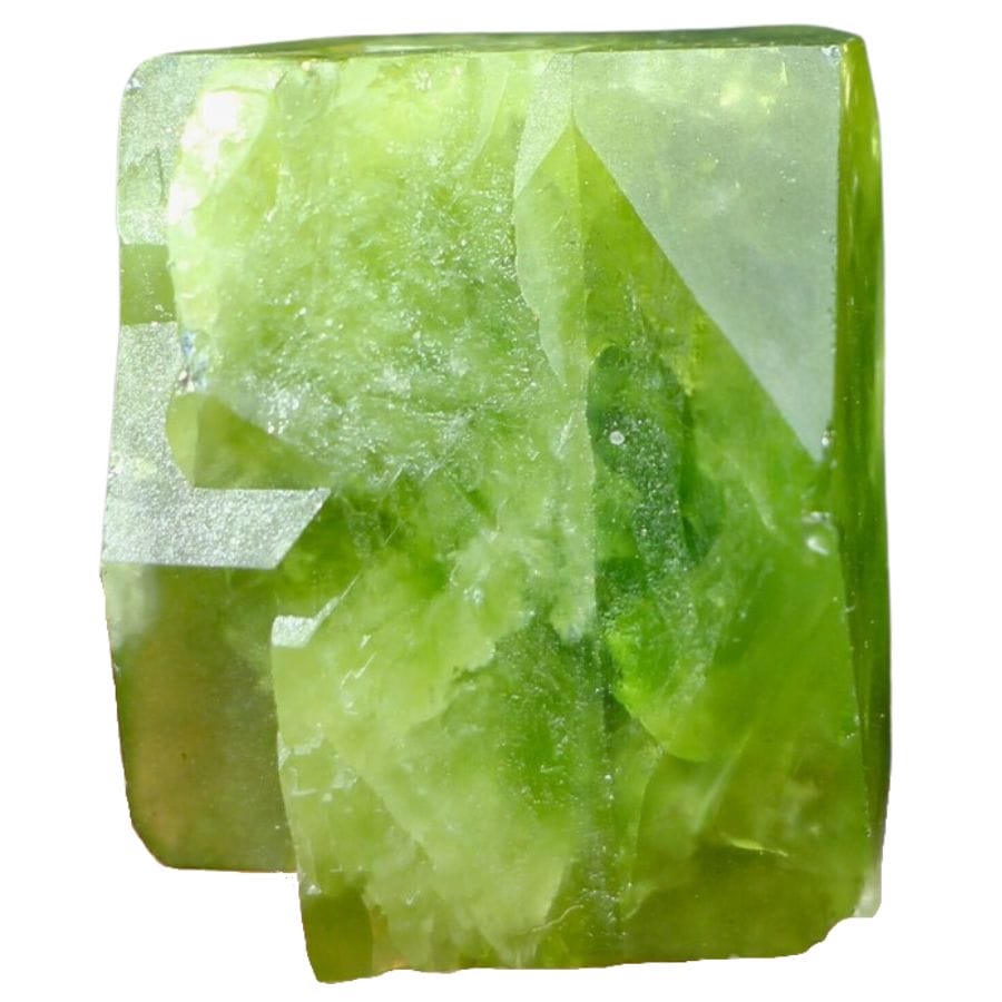 bright green titanite crystal